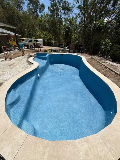 Tallai: 100% glass pool, finished